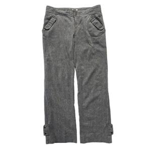 Mountain Hardware Womens Wide Leg Hemp Hiking Pants Sz 8 Gray Sustainable Gorp